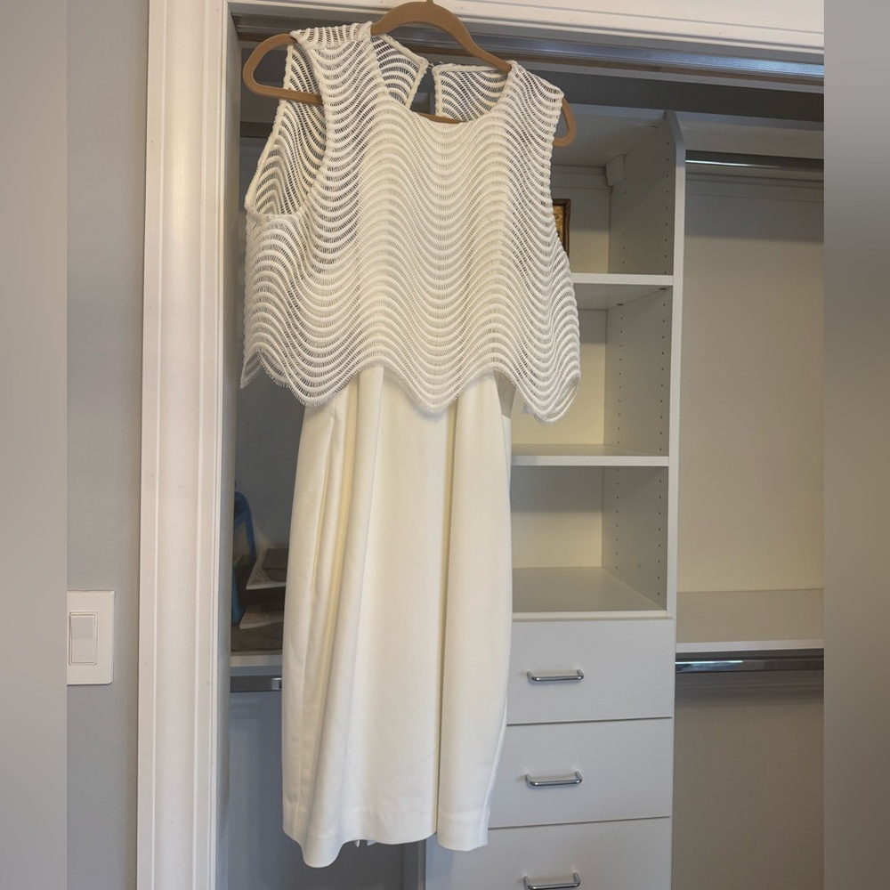 Badgely Mischka New with tags elegant ivory dress